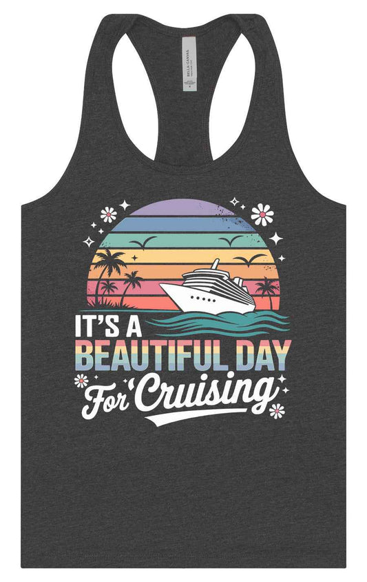 Beautiful Day for Cruising Women's Racerback Tank