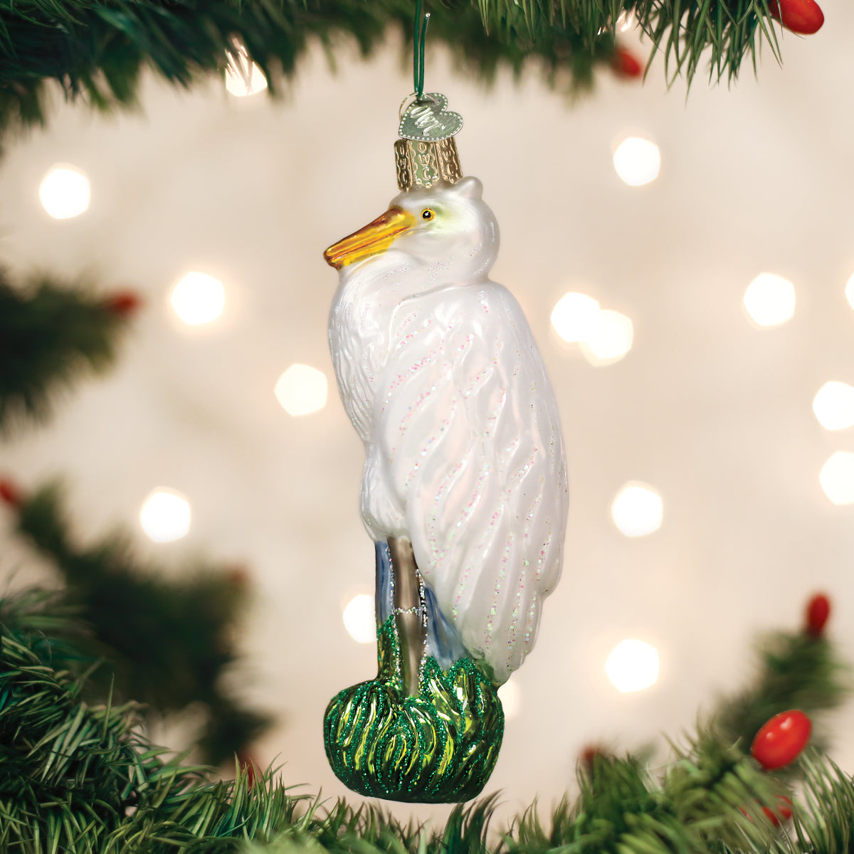 Great Egret Ornament - Southlake Paws