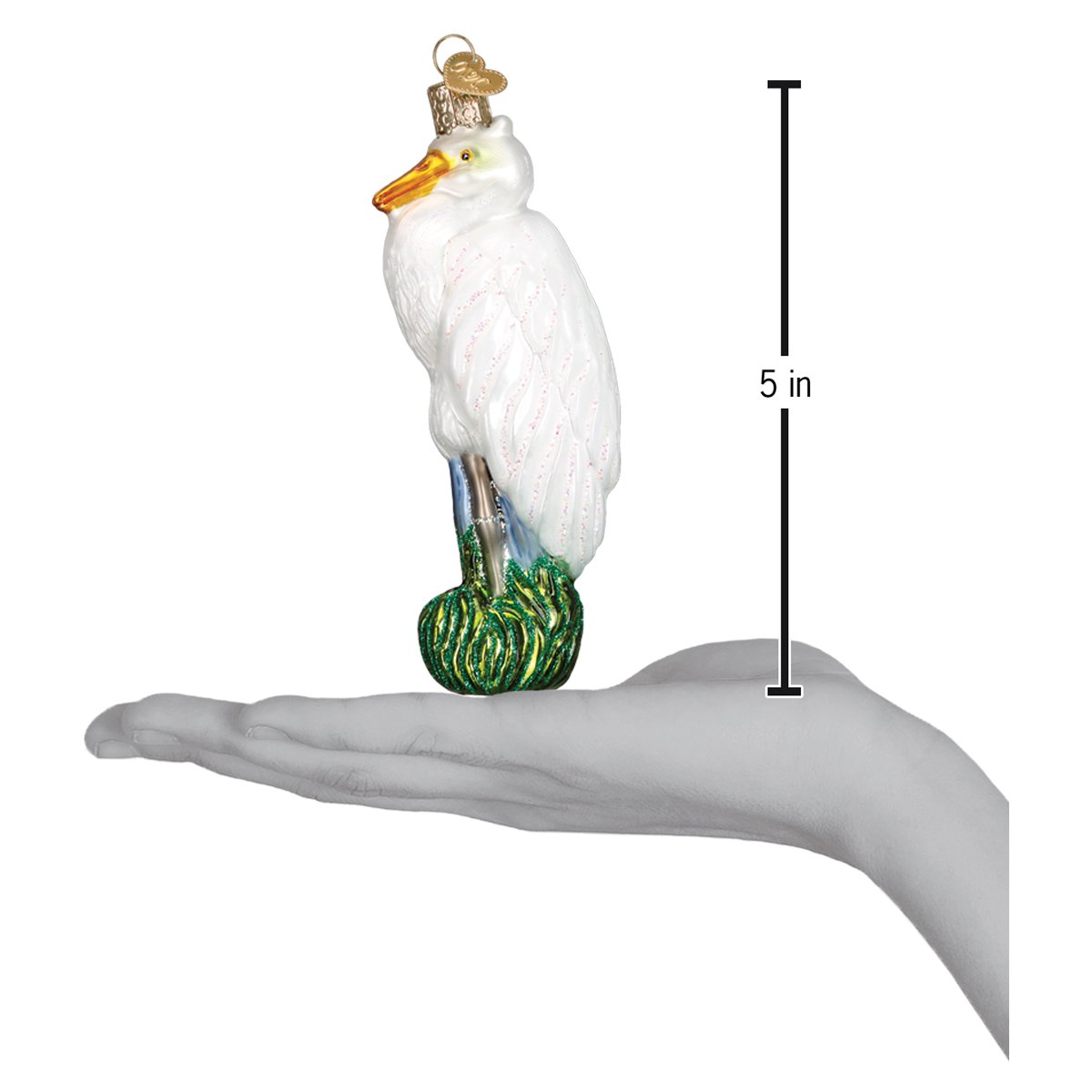 Great Egret Ornament - Southlake Paws