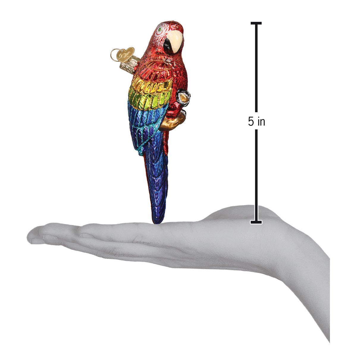 Tropical Parrot Ornament - Southlake Paws