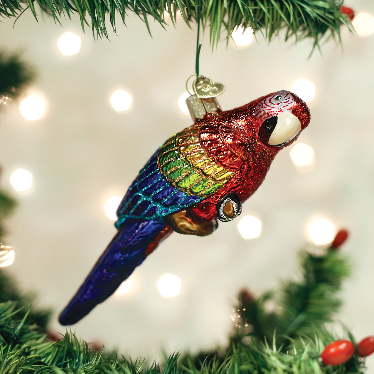 Tropical Parrot Ornament - Southlake Paws