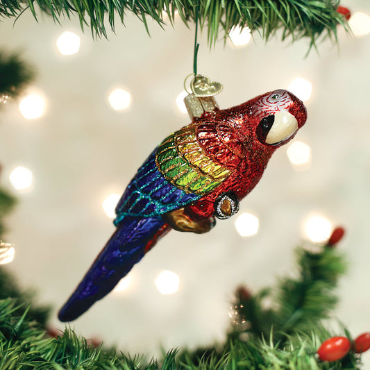 Tropical Parrot Ornament - Southlake Paws