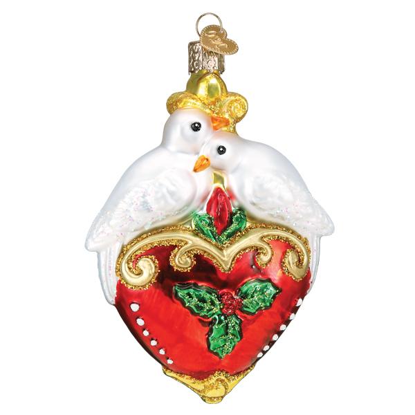 Two Turtle Doves Ornament - Southlake Paws