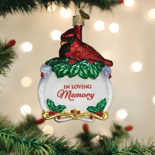 Memorial Cardinal Ornament - Southlake Paws