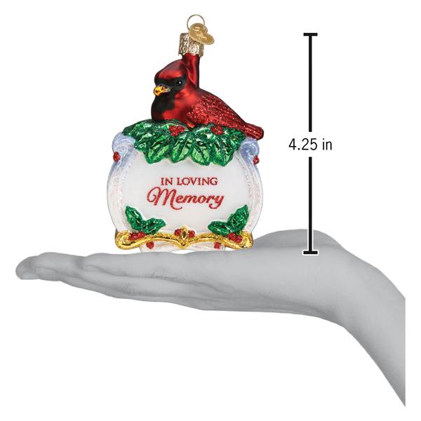 Memorial Cardinal Ornament - Southlake Paws