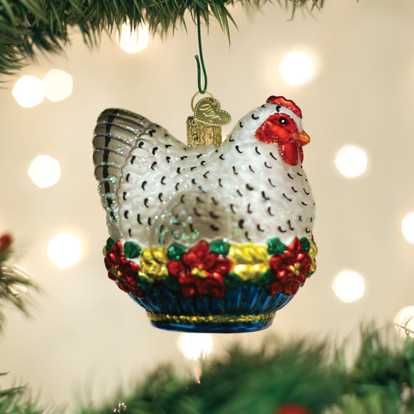 French Hen Ornament - Southlake Paws