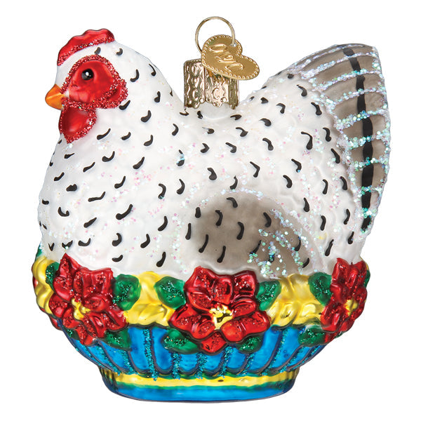 French Hen Ornament - Southlake Paws