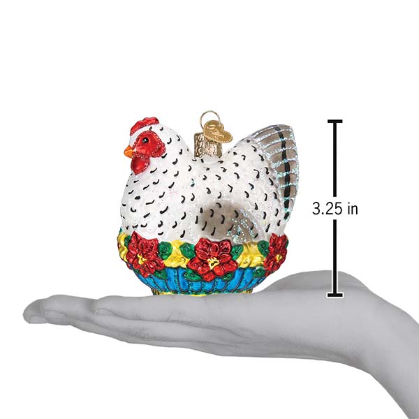 French Hen Ornament - Southlake Paws