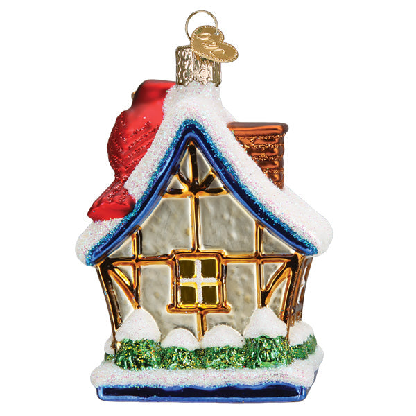 Cardinal Birdhouse Ornament - Southlake Paws