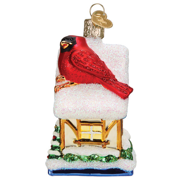 Cardinal Birdhouse Ornament - Southlake Paws