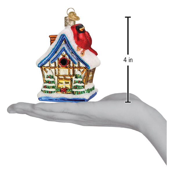 Cardinal Birdhouse Ornament - Southlake Paws