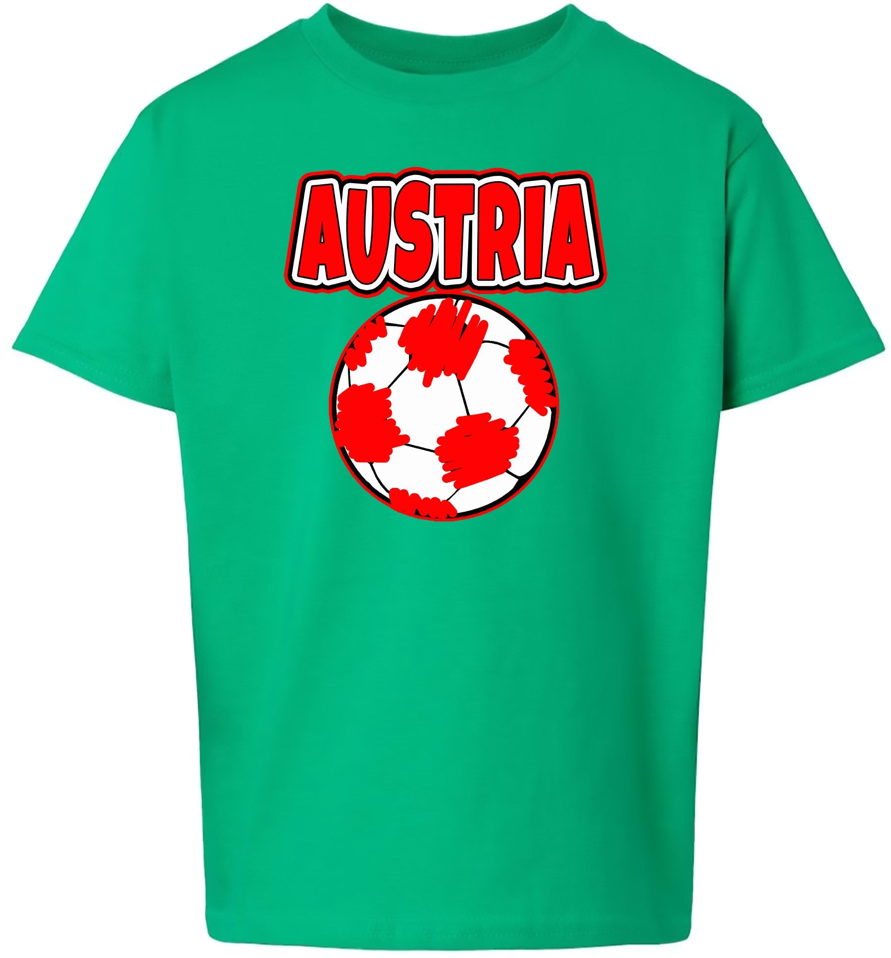 Austria Soccer Children's Gildan Soft Shirt