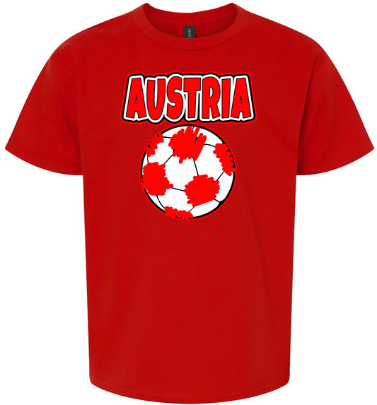Austria Soccer Children's Gildan Soft Shirt