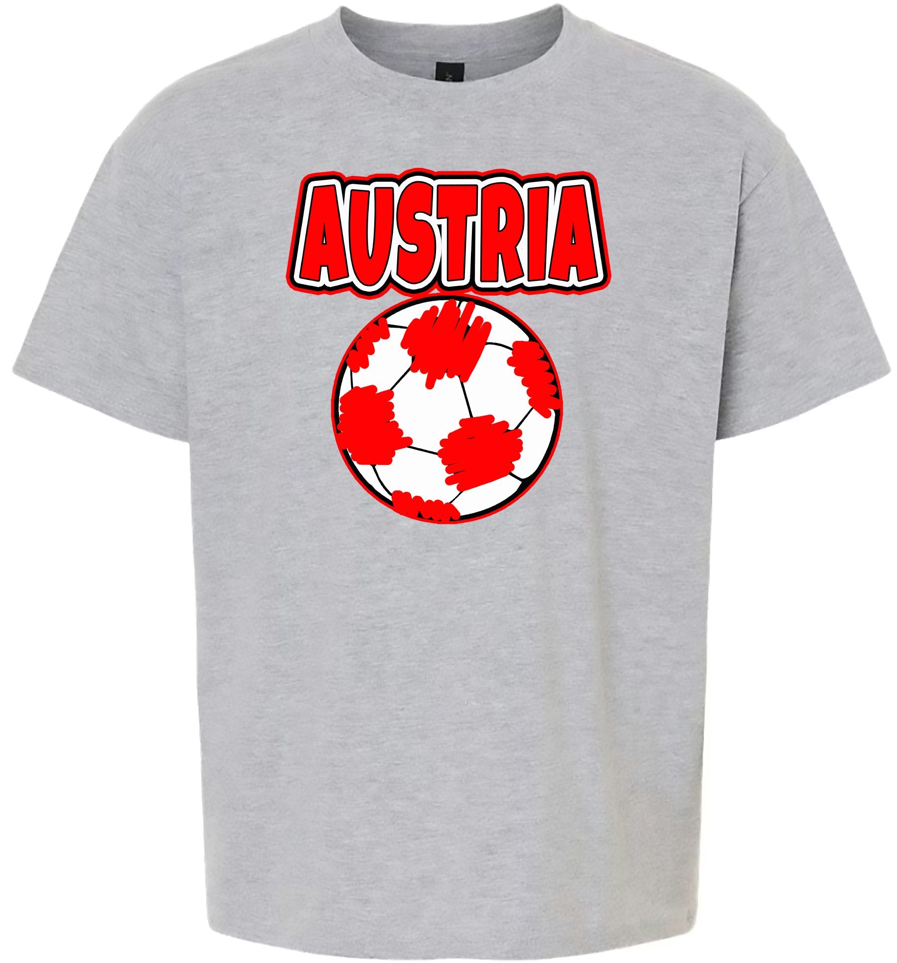 Austria Soccer Children's Gildan Soft Shirt