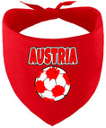 Load image into Gallery viewer, Austria Soccer Pet Bandana
