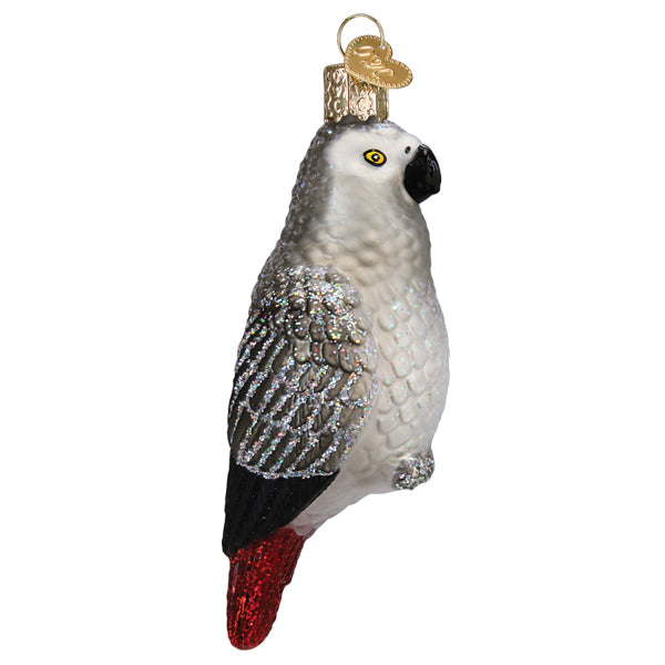 African Grey Parrot Ornament - Southlake Paws