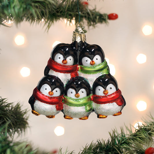 Penguin Family Of 5 Ornament - Southlake Paws