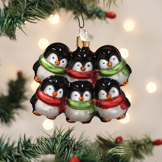 Penguin Family Of 6 Ornament - Southlake Paws