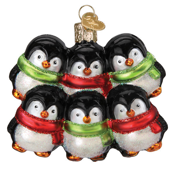 Penguin Family Of 6 Ornament - Southlake Paws