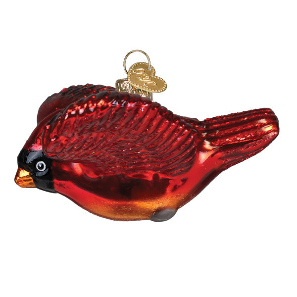 Cardinal In Flight Ornament - Southlake Paws