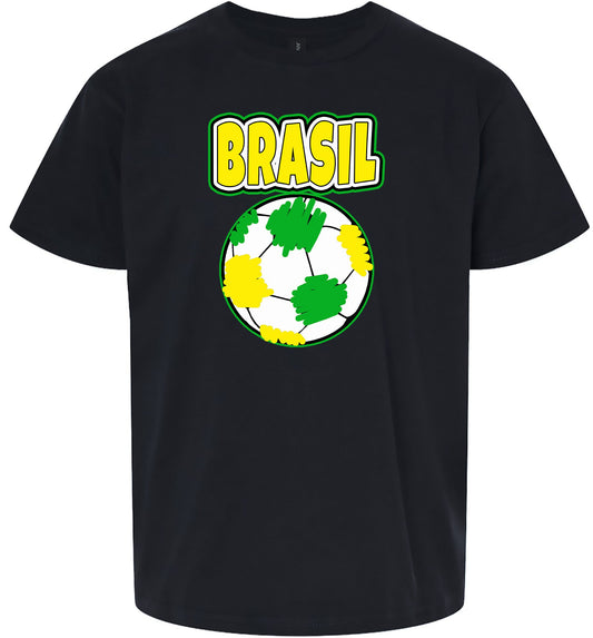Brazil Soccer Children's Gildan Soft Shirt