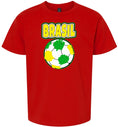 Load image into Gallery viewer, Brazil Soccer Children's Gildan Soft Shirt
