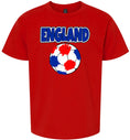 Load image into Gallery viewer, England Soccer Children's Gildan Soft Shirt
