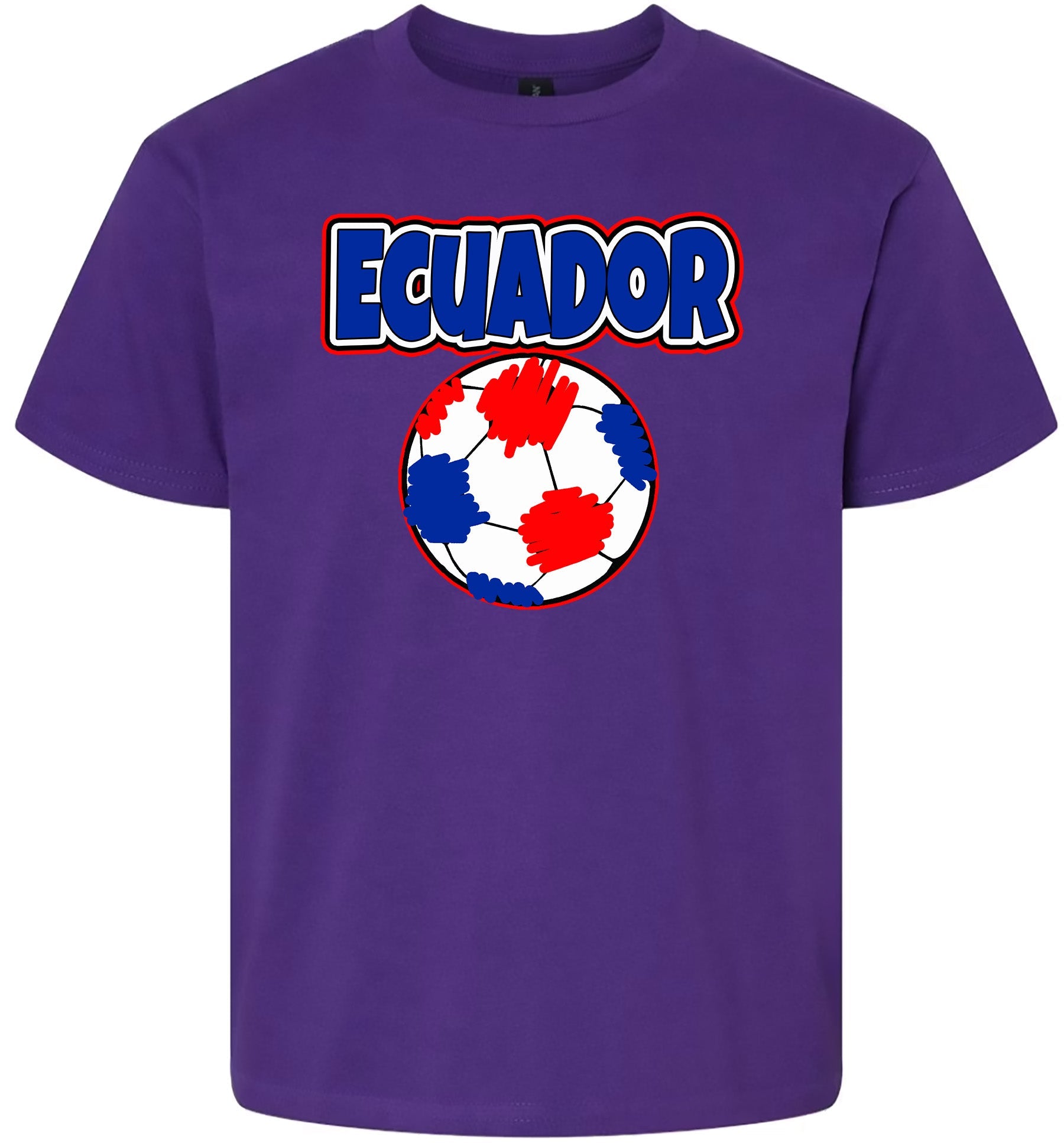 Ecuador Soccer Children's Gildan Soft Shirt