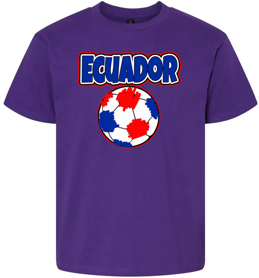 Ecuador Soccer Children's Gildan Soft Shirt