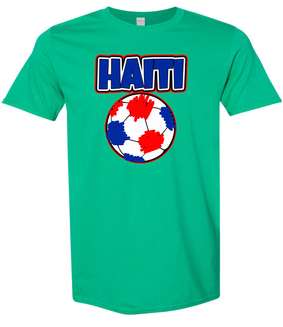 Haiti Soccer Children's Gildan Soft Shirt