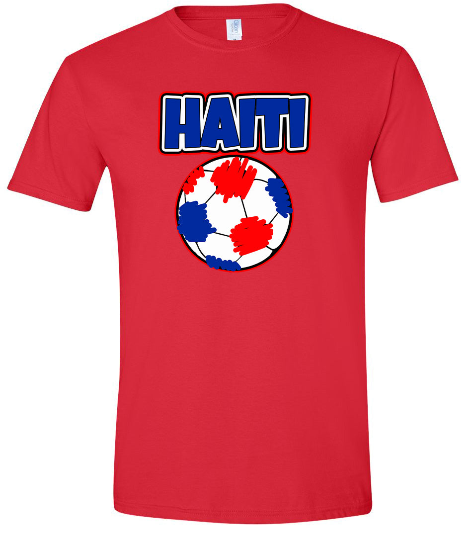 Haiti Soccer Children's Gildan Soft Shirt