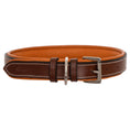 Load image into Gallery viewer, ExionPro Fancy Stitched Padded Leather Dog Collar - Conker Padding

