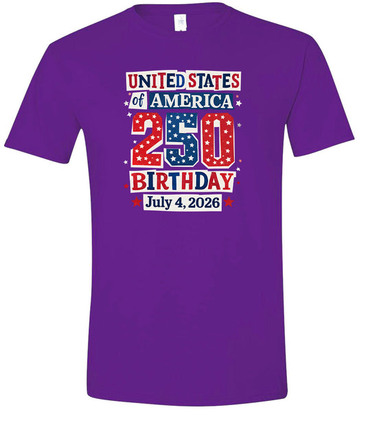 USA 250th Birthday Children's Gildan Soft Shirt