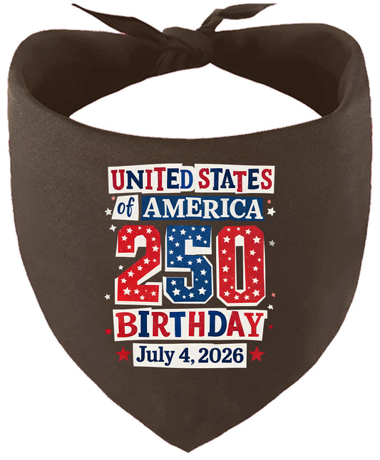 USA 250th Birthday Pet Bandana