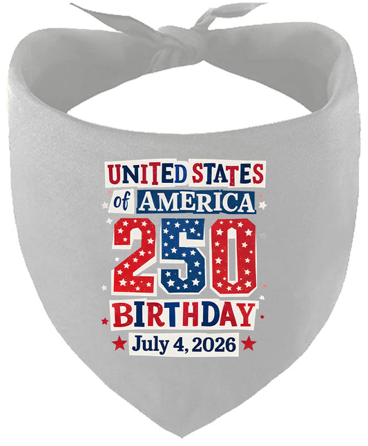 USA 250th Birthday Pet Bandana