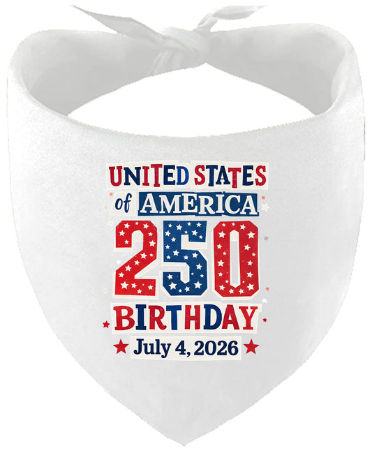 USA 250th Birthday Pet Bandana