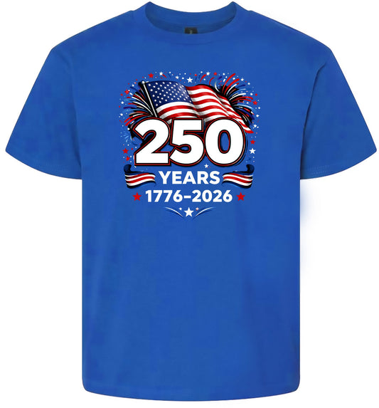 250 Years Celebration Children's Gildan Soft Shirt