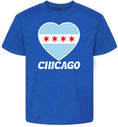 Load image into Gallery viewer, Chicago Heart Flag Children's Gildan Soft Shirt
