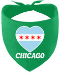 Load image into Gallery viewer, Chicago Heart Flag Pet Bandana
