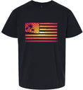 Load image into Gallery viewer, Beach American Flag Children's Gildan Soft Shirt
