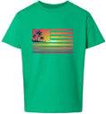 Load image into Gallery viewer, Beach American Flag Children's Gildan Soft Shirt
