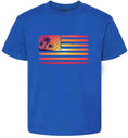 Load image into Gallery viewer, Beach American Flag Children's Gildan Soft Shirt
