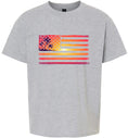 Load image into Gallery viewer, Beach American Flag Children's Gildan Soft Shirt
