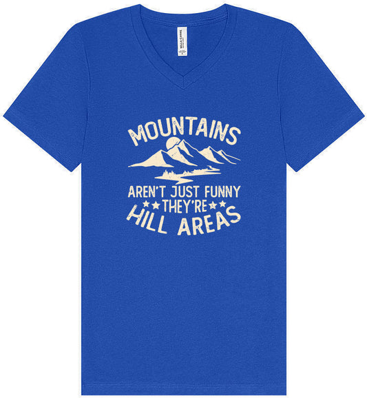 Mountains are Hill Areas Unisex V-Neck Shirt