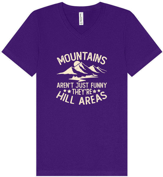 Mountains are Hill Areas Unisex V-Neck Shirt