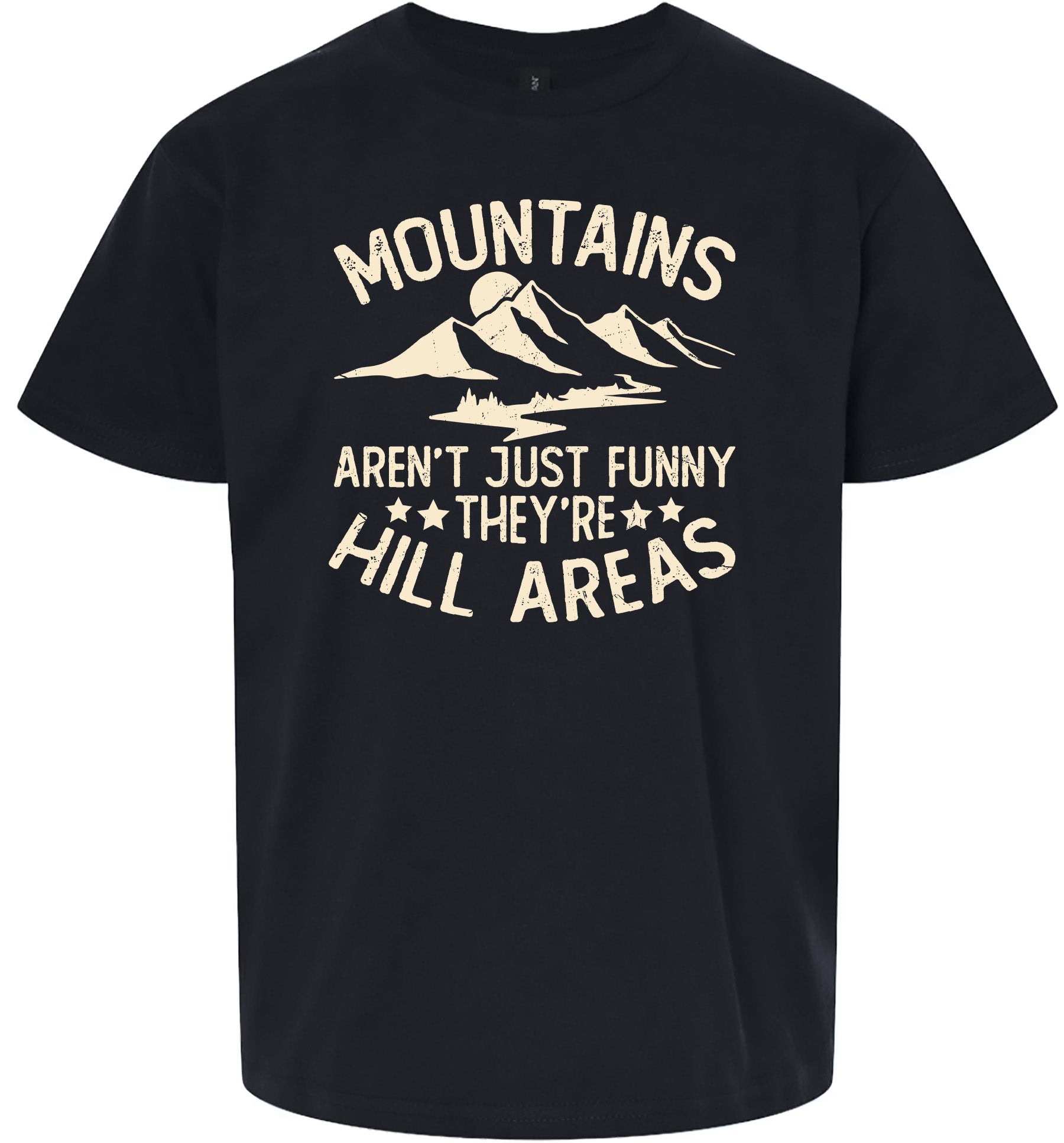 Mountains are Hill Areas Children's Gildan Soft Shirt