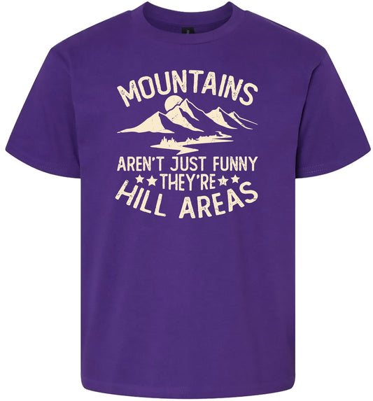 Mountains are Hill Areas Children's Gildan Soft Shirt