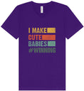 Load image into Gallery viewer, I Make Cute Babies Unisex V-Neck Shirt
