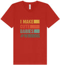 Load image into Gallery viewer, I Make Cute Babies Unisex V-Neck Shirt
