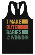 Load image into Gallery viewer, I Make Cute Babies Women's Racerback Tank
